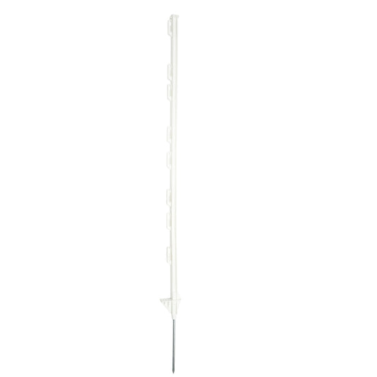 Plastic post 1210mm white for electric fence wire Breckner Germany