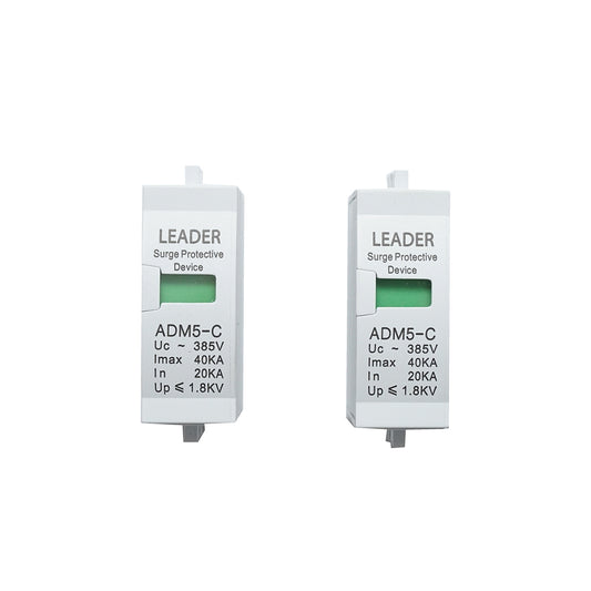 Set of 2 cartridges for AC surge arrester SPD 2P-40KA Leader