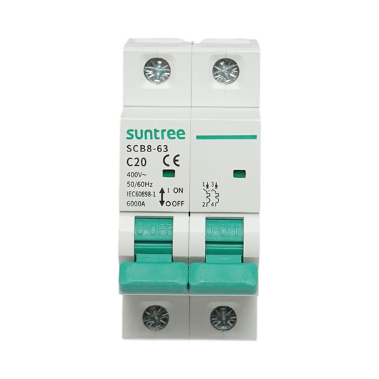 Automatic circuit breaker 2P, 20A 400VAC Suntree