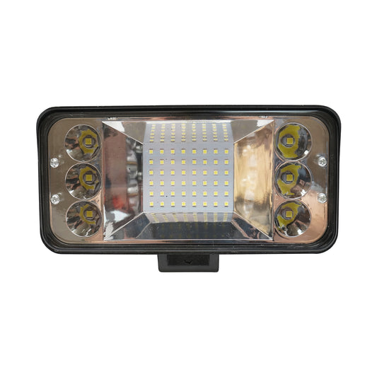 Projector lamp large 78W with SMD LEDs, 6 SPOT zones and one FLOOD zone with mirror 10-30V 12V/24V Breckner Germany