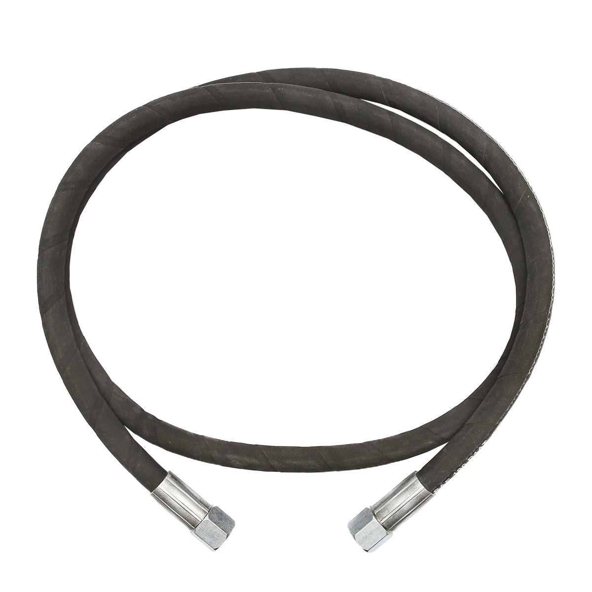 Pressure hose 2SN DN10 certified with hydraulically fixed ends L= 1800mm (Reduction M20X20)
