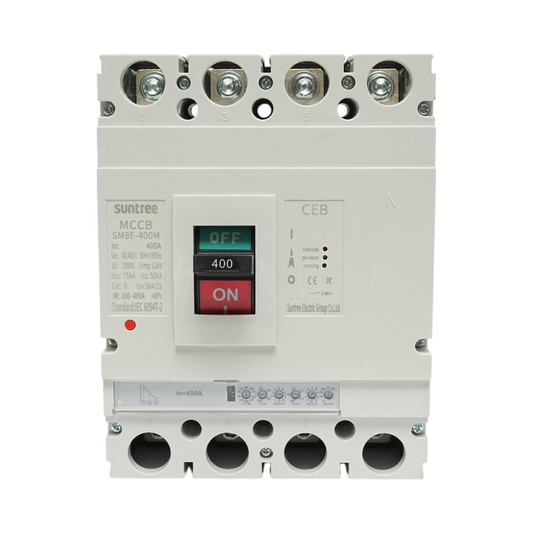Automatic power circuit breaker MCCB 400V AC, 4P 400A, SM8E-400M Suntree
