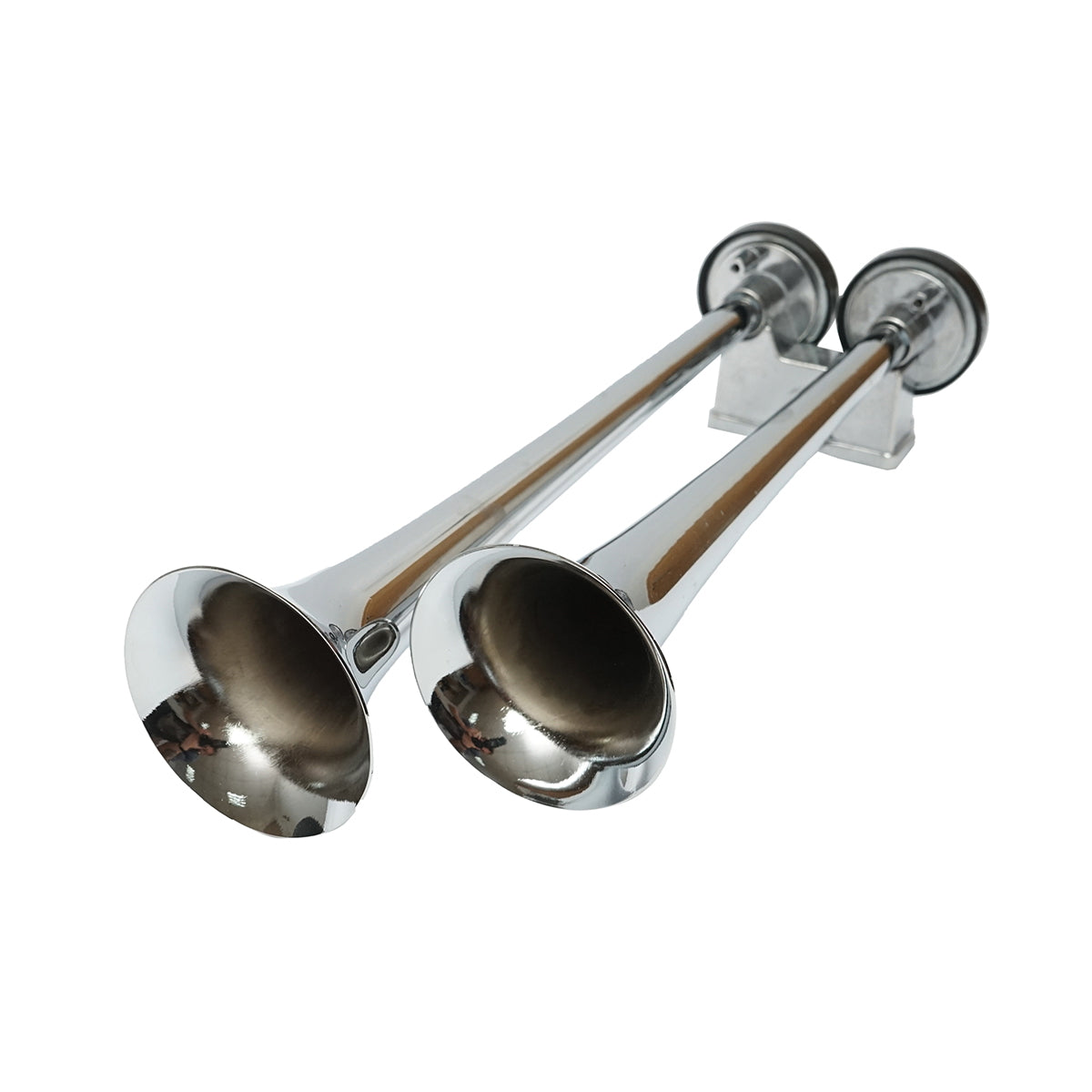 Horn with 2 trumpets, 24V pump and installation accessories, Breckner Germany