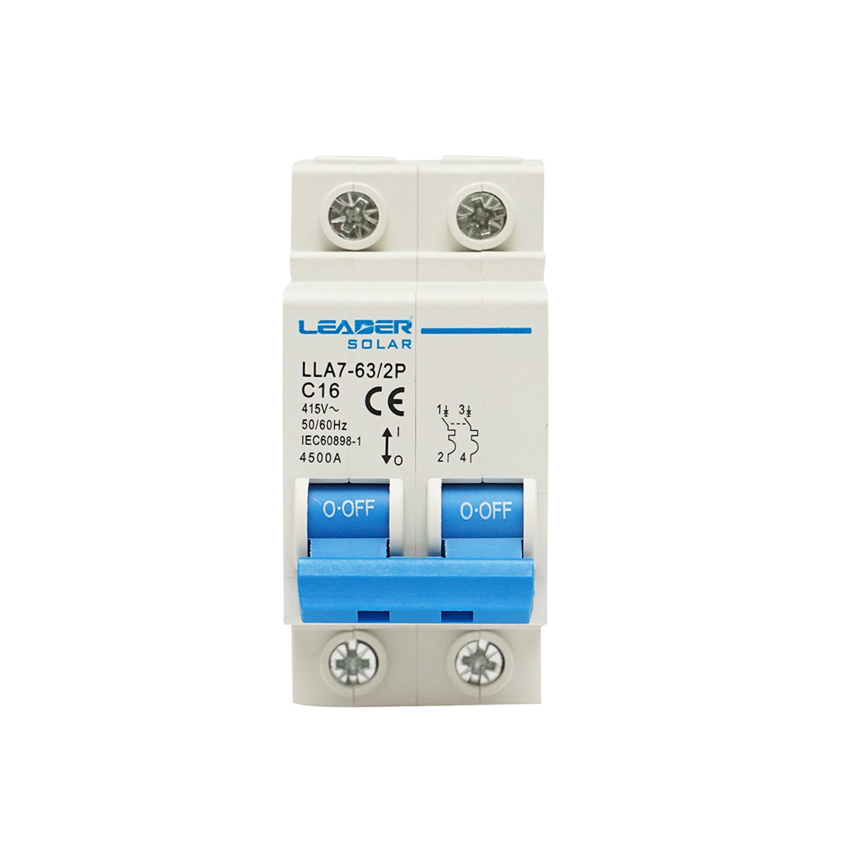Automatic safety switch type 2P-16A-415VAC Leader