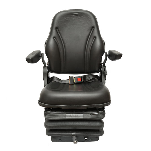 Universal air suspension seat, adjustable in height and weight 50-140Kg, armrests and backrest tilted 50-90° for tractor, agricultural, industrial machinery, forklift