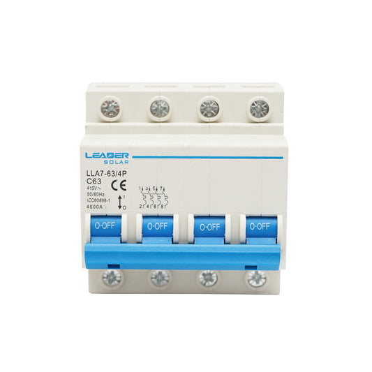 Automatic circuit breaker 4P-63A-415VAC Leader