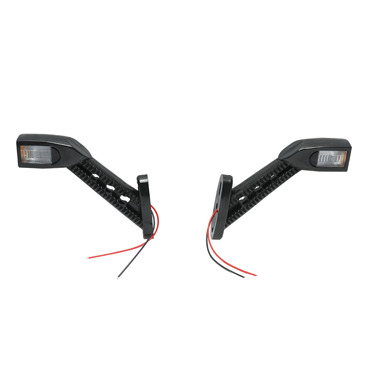 24V LED side marker lights with arm, red-white-yellow
