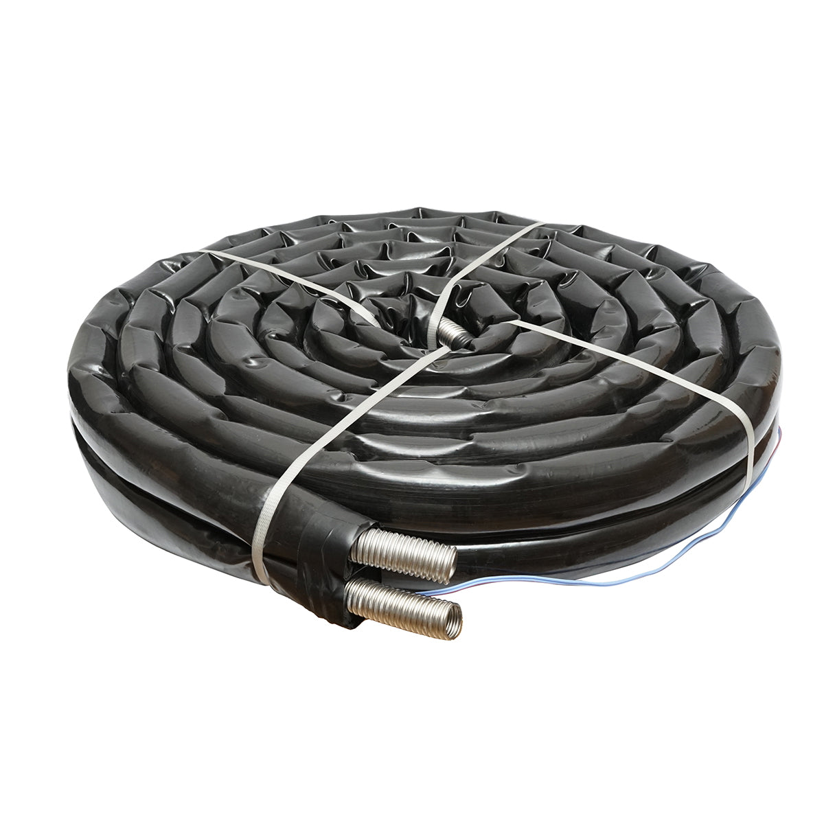 10m double stainless steel pipe DN25-1.1/4 corrugated, flexible, insulated with cable for temperature probe for residential solar installations