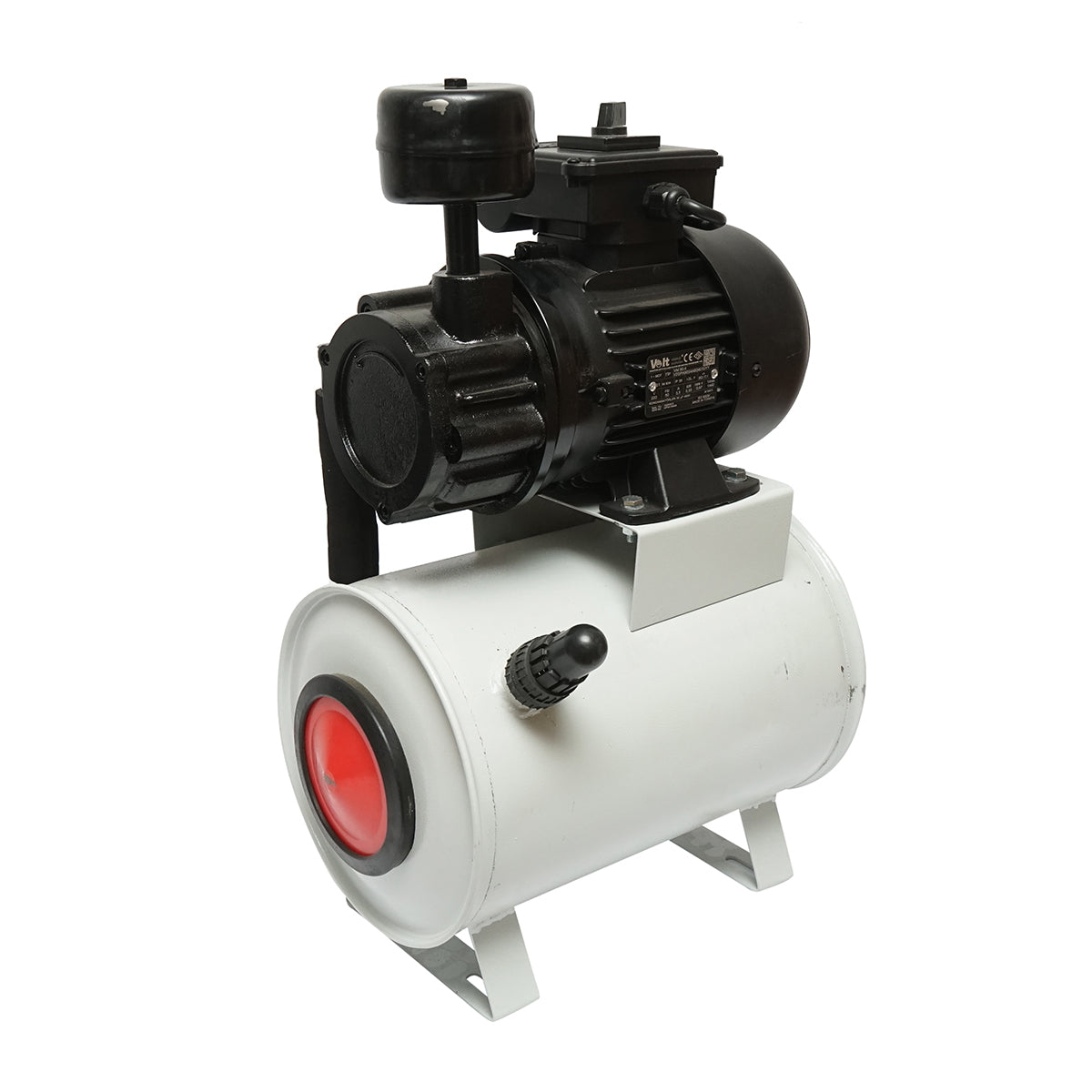 Dry vacuum pump with motor 200L/min 1450rpm and tank for milking machine cows Breckner Germany