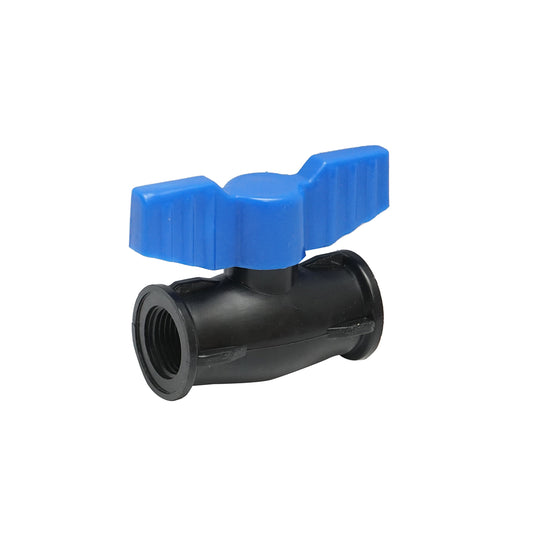 Ball valve equal socket, internal thread 1/2x1/2 inch, PN10, for irrigation systems