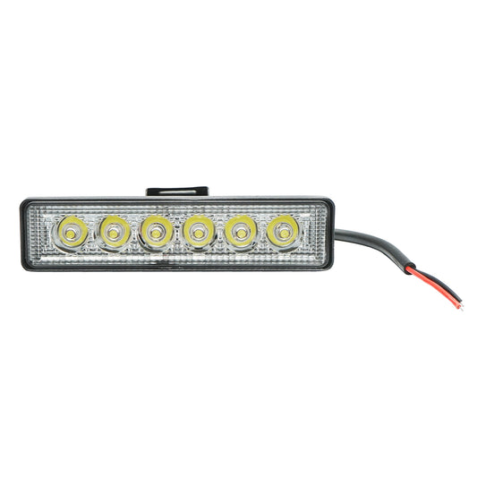 Bar-type lamp with 6 LEDs 10-60V 18W radiation angle 30 degrees spotlight 160x43x42mm