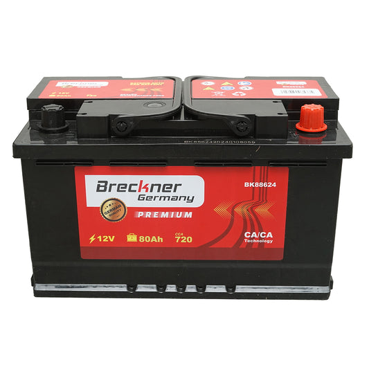 Accumulator, car battery 80Ah, 720A, 12V BRECKNER PREMIUM