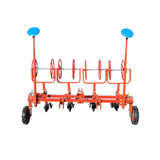 Equipment for tractor to extend drip tape 4 rows