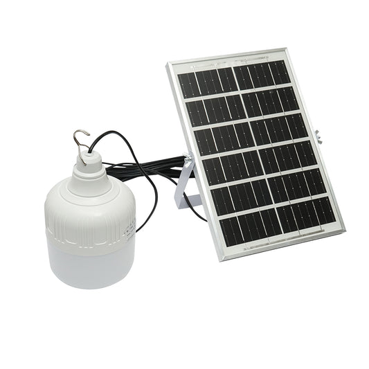50W LED lamp, 6500K with 3W polycrystalline solar panel and remote control IP20 Breckner Germany