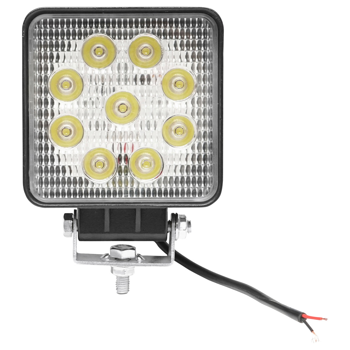 Lamp with 9 LEDs 10-60V 27W radiation angle 30 degrees spot type 107x107x49mm 6000K IP67 Breckner Germany