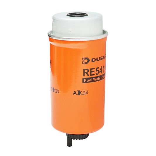 Fuel filter for John Deere, Case IH, Ford, New Holland RE529643, RE541922, XN345, P551433, WK8187, WK8170, SK48672, SN70274, B58508