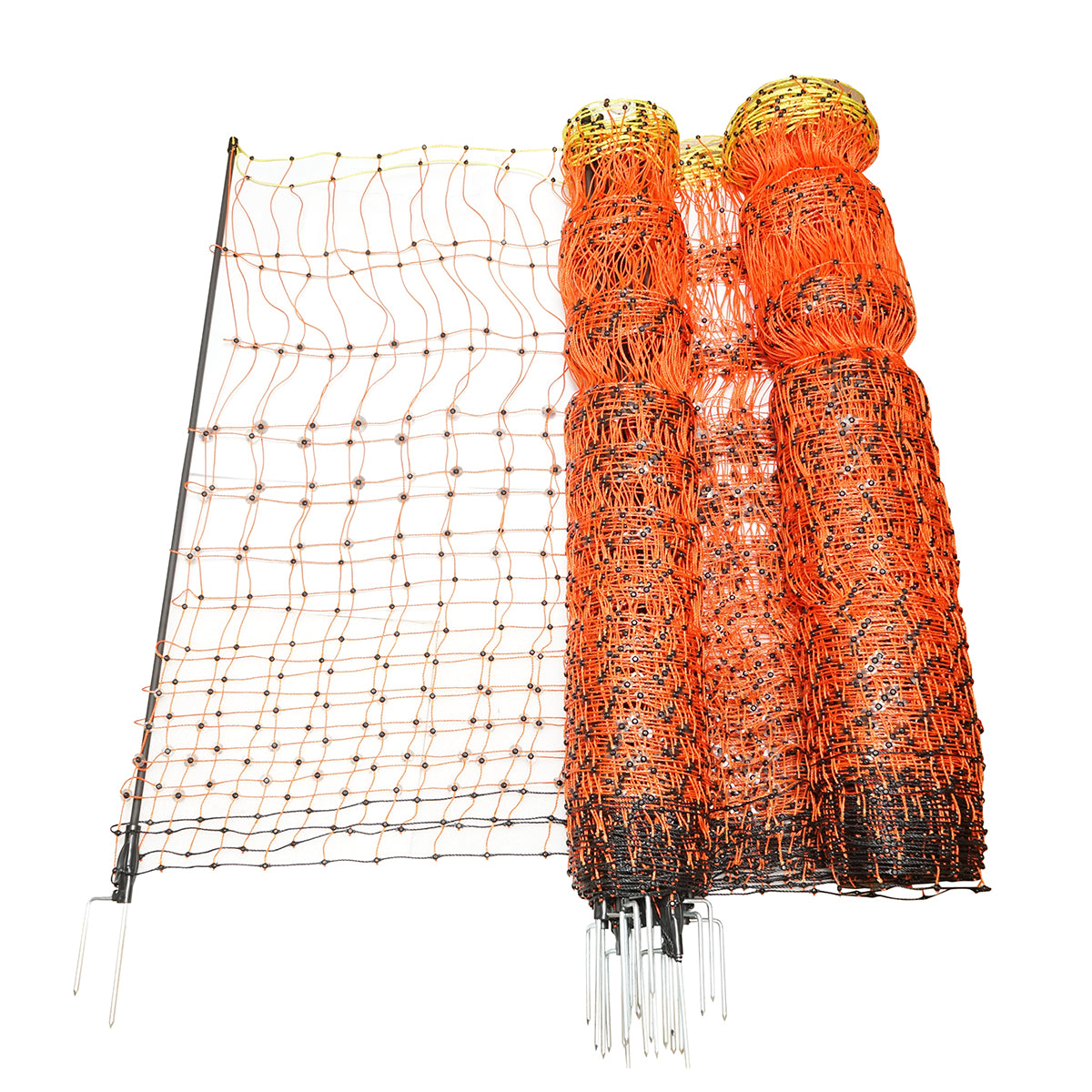 Electric fence netting 120cmx50m with double leg, resistance 0.2 Ohm/m Breckner Germany