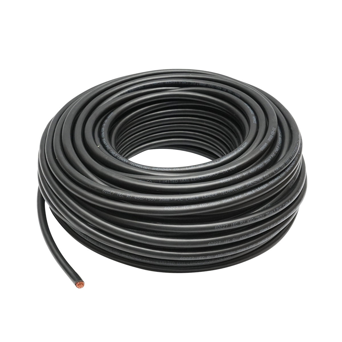 1x35mm power cable with stranded copper for battery, welding RV-K 450/750V roll 5m Breckner Germany