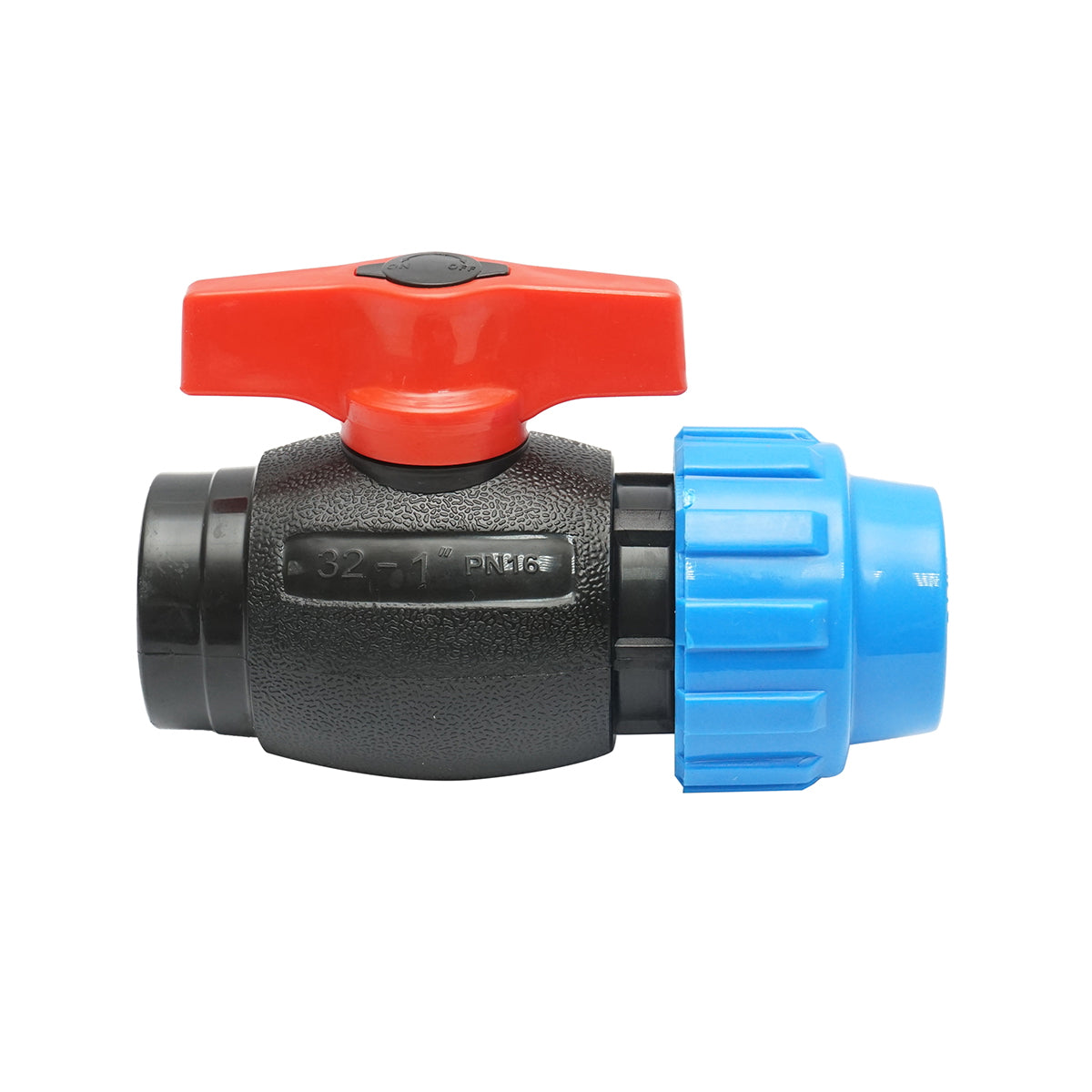 Ball valve fitting with internal thread D32x1, PN16, for irrigation systems