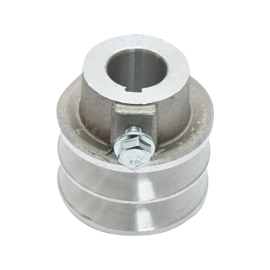 Pulley with 2 grooves for shaft with a pin of 19mm, 7Hp motor