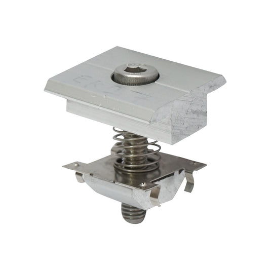 Adjustable intermediate clamp 30-40mm for photovoltaic solar panel system A Breckner Germany