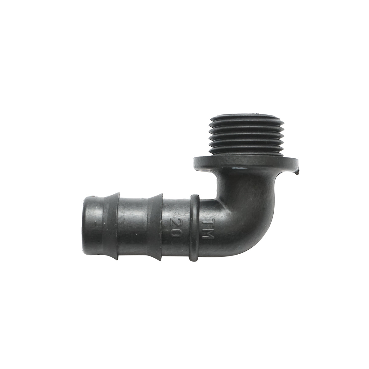 Drip pipe collar with external thread D20mmx1/2 for irrigation systems