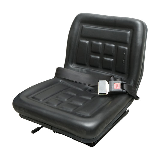 Universal seat with belt for agricultural or industrial machines, forklift