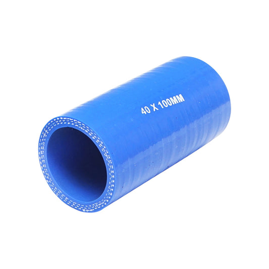 Cooling hose straight 40x100mm silicone with textile insert Breckner Germany