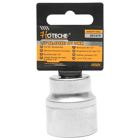 30mm socket key for ratchet with 1/2 inch grip Hoteche