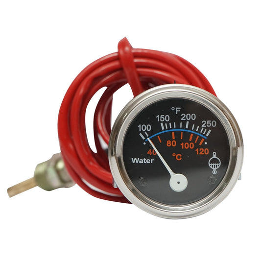 Mechanical water temperature indicator with universal probe Breckner Germany