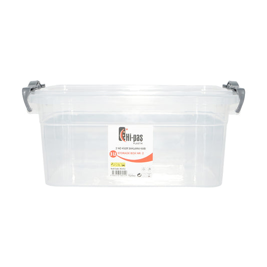 3L storage box with a transparent plastic lid 170x255x110mm Breckner Germany