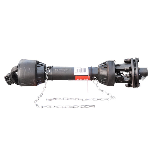 Cardan 850 mm S7 T7 with clutch composed of 2 discs cross 30.2x106.5 (star pipe) 1 3/8 Z=6 cutter