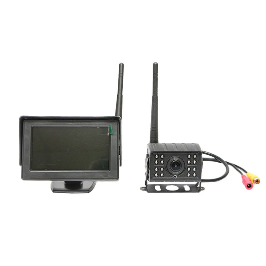 Wireless rearview camera with night vision display 12V