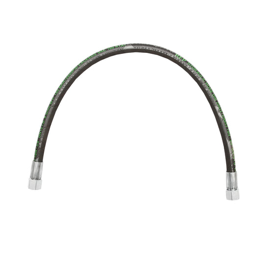 2SN pressure hose DN10 certified with hydraulically fixed ends L=800mm M20