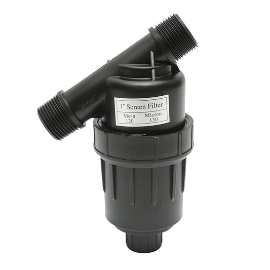 1 inch plastic filter with mesh, 32mm for tube, irrigation hose