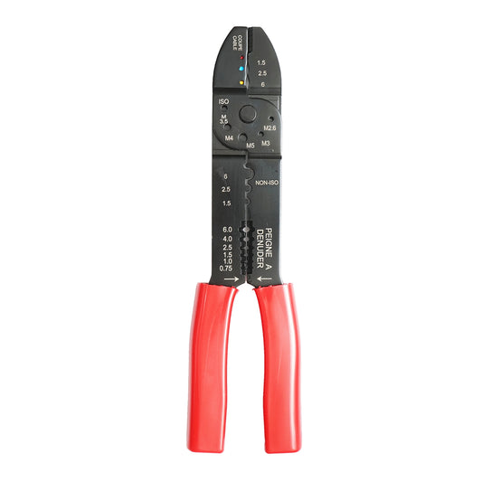 Crimping and stripping pliers for electrical cables 0.75-6mm