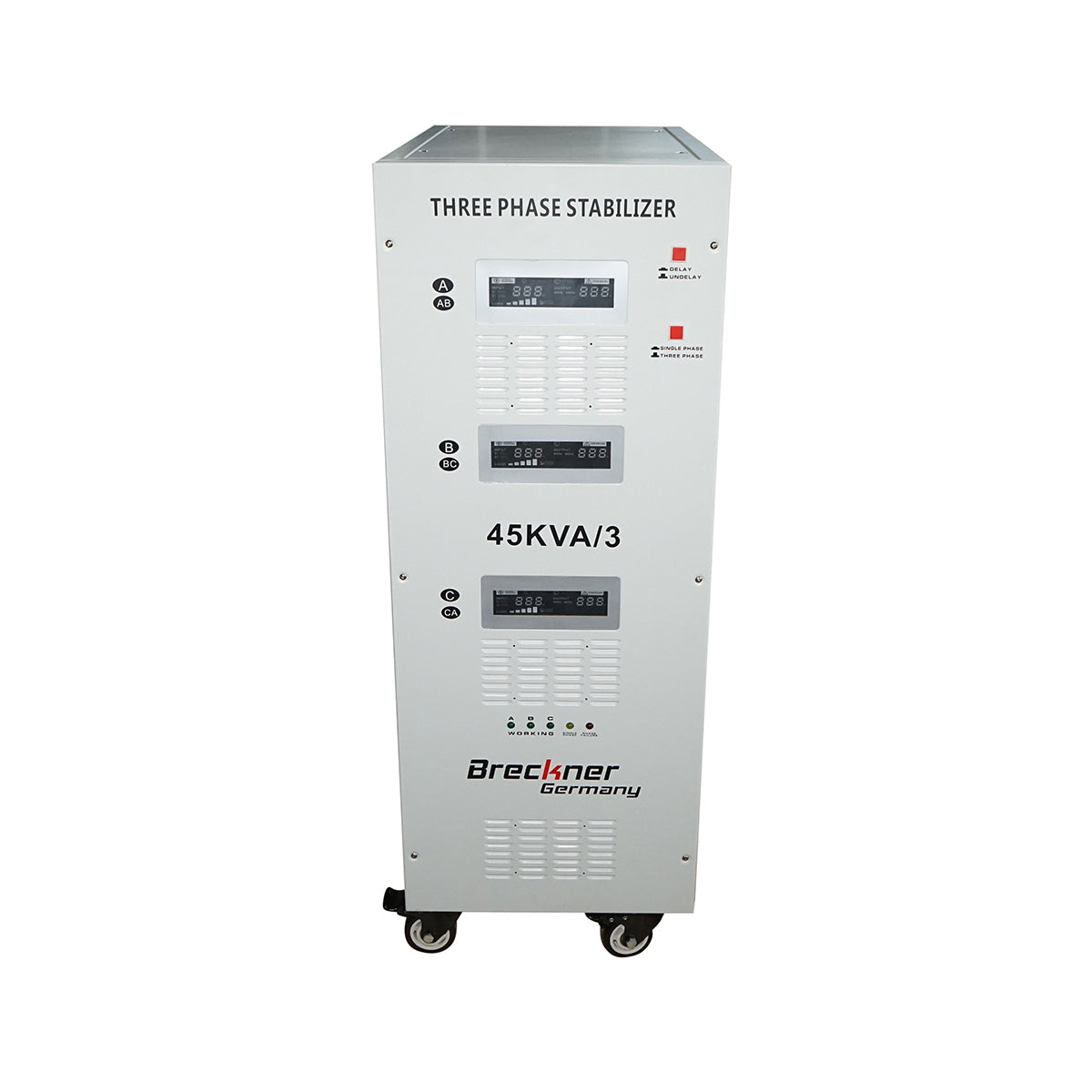 Automatic voltage stabilizer 45KVA, 36KW three-phase with servomotor Breckner Germany