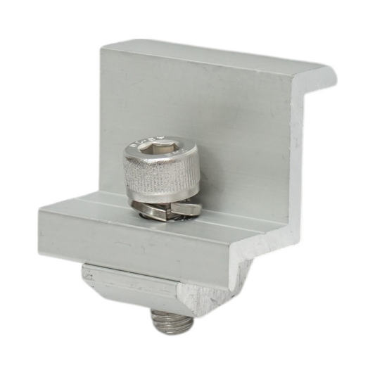 End clamp 30mm for photovoltaic solar panel system B, 24mm Breckner Germany