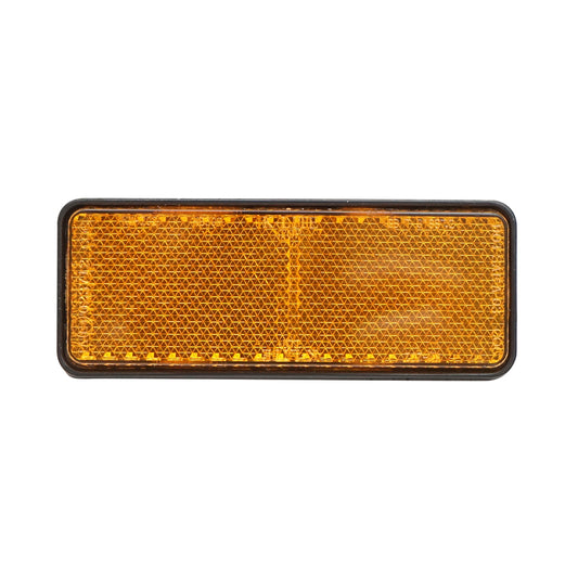Rectangular reflective sticker with adhesive 90x32mm yellow lateral Breckner Germany