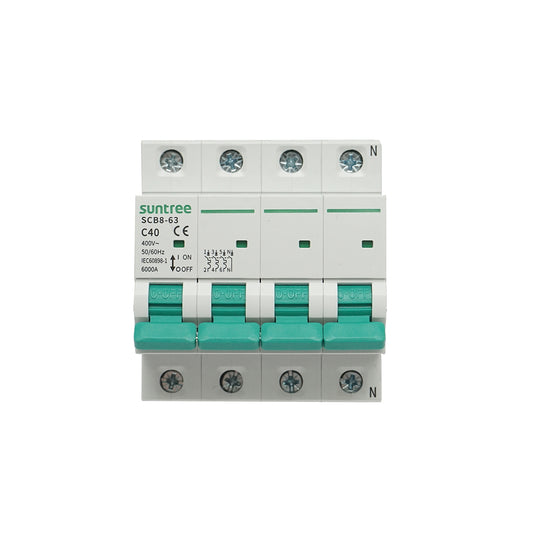 Automatic circuit breaker 3P+N, 40A 400VAC Suntree