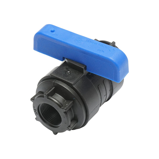 Compression faucet equal to ball and internal thread D20x20mm PN10 for irrigation systems