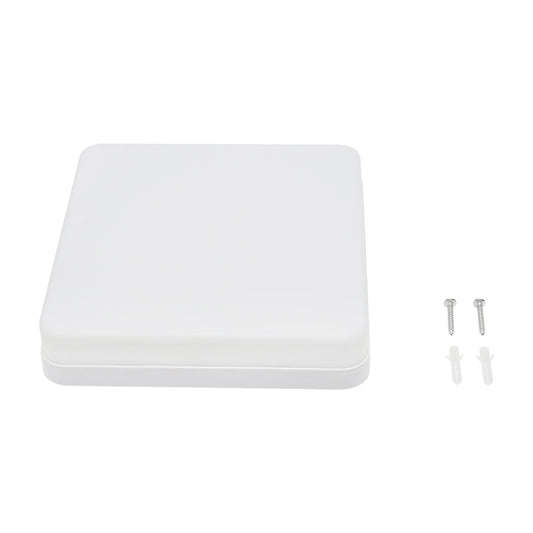 LED ceiling light 24W, 220V, IP20, 180 mm, square light body interior/exterior moisture-resistant Breckner Germany