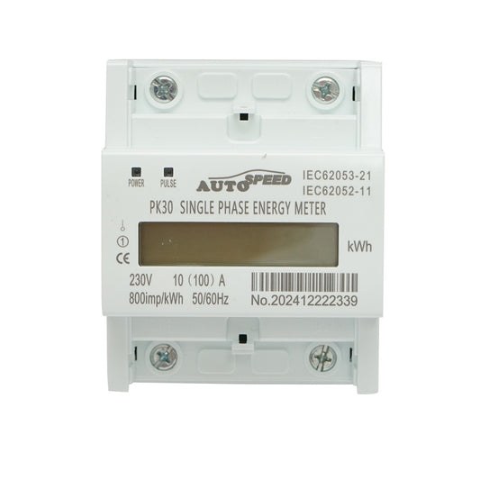 Meter, smart single-phase digital meter 230 VAC, 100A, DIN rail 4 modules MF0028-02806