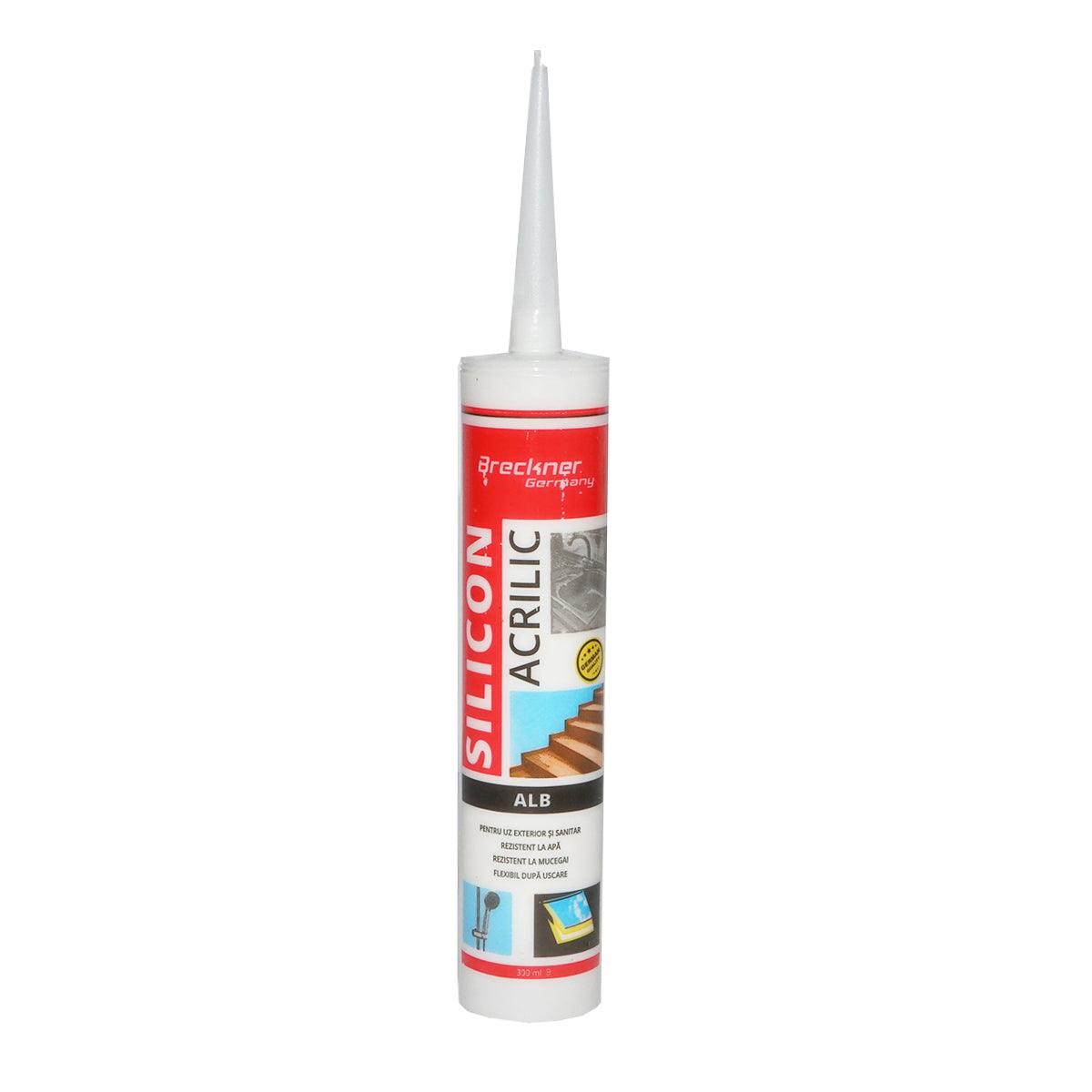 White acrylic silicone interior/exterior 300ml Breckner Germany