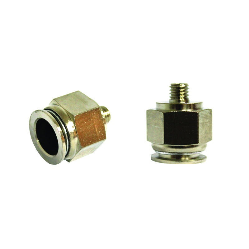Right quick connector made of metal and metal screw fi 14 with M12.