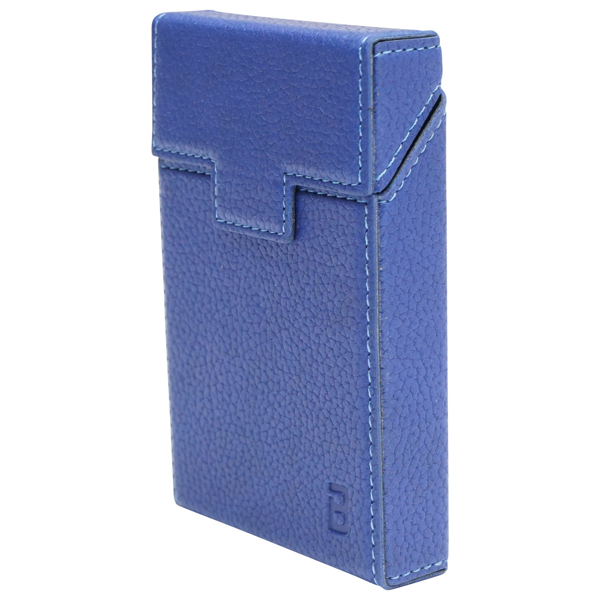 The blue leather case for the P27 Breckner cigarette pack