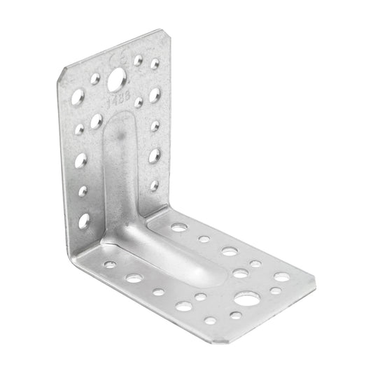 Bracket with reinforcement 90x90x65x2.5mm for solar panel roof mounting on metal sheet