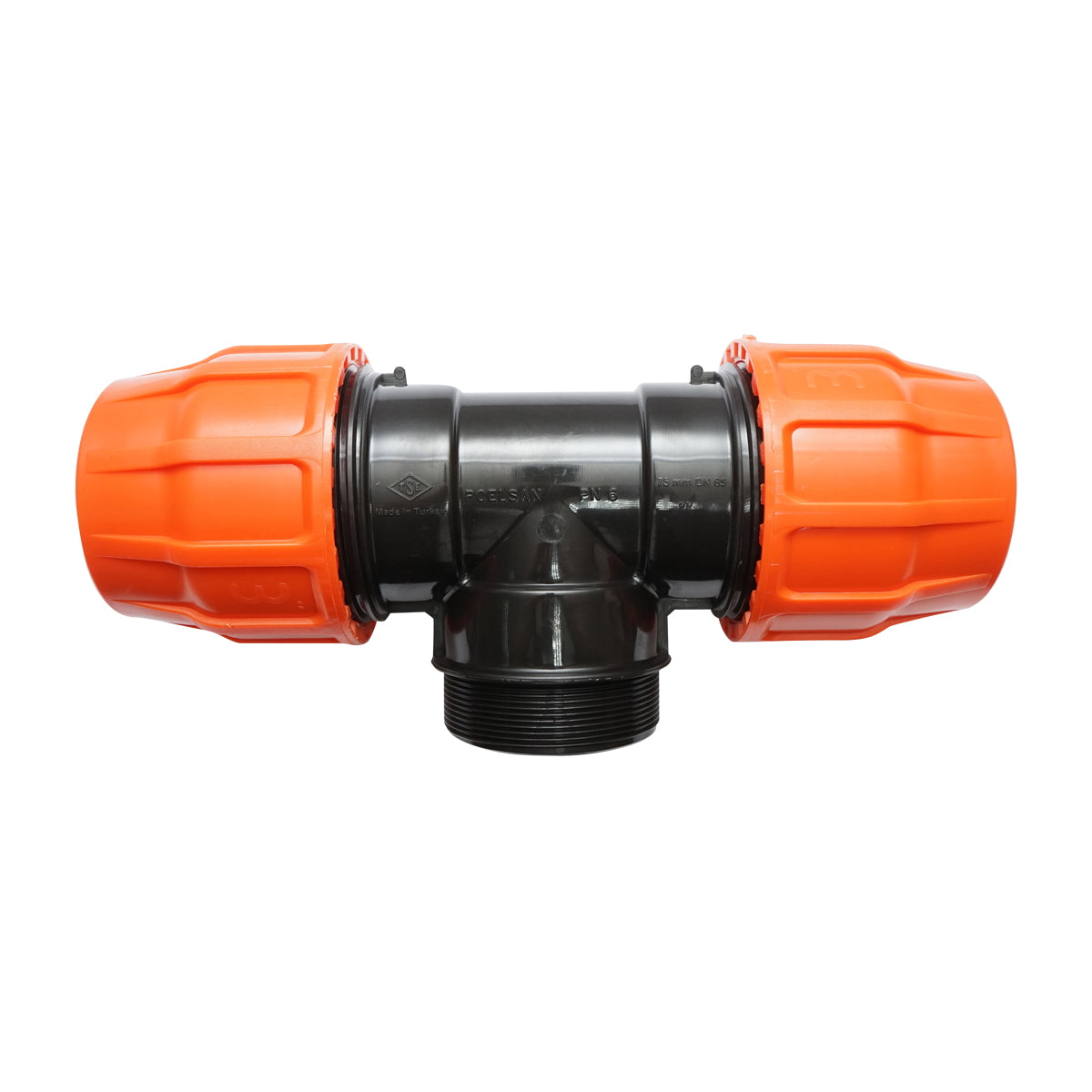 Your equal compression Layflat with external thread D3x3x3 toll PN6 for irrigation systems
