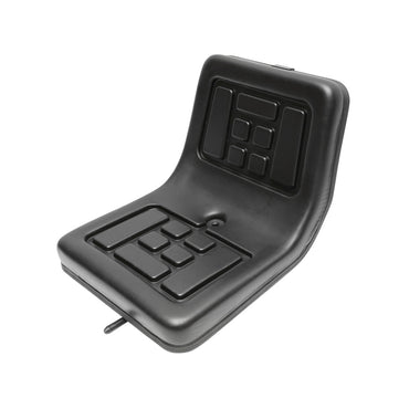 Universal chair for forklift and tractor with front-back adjustment rail