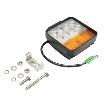 LED projector with signaling 12-48V, 48W, 3 functions, aluminum housing 110x110x42mm